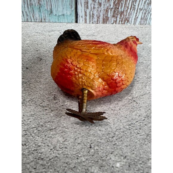 1930's Celluloid Chicken Figurine 3.5" Collectible Decor - Picture 9 of 10